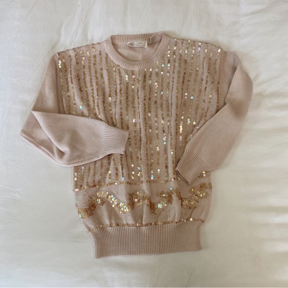 Vintage Priscilla Sequence‎ Sweater - Picture 1 of 13